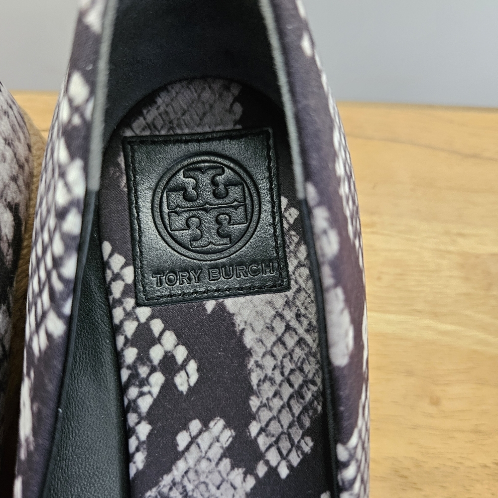 Tory Burch snakeskin espadrille Shoes sz 8.5 - Picture 2 of 5